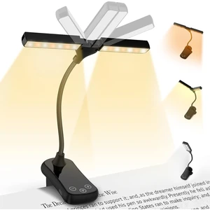 Okuma Işığı Yatakta Okumak Için Okuma Lambası - Mini Çift Kafa Dokunmatik Okuma Lambası 14 Led Şarjlı (Yurt Dışından)