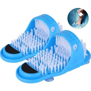 Bulary 2 Parça Banyo Ayak Masajı Terlik Banyo Terliği Ayak Temizleyici Fırça İle Duş Sandal Ayak Scrubber Duş Spa Masajı Peeling Kaldırma (Yurt Dışından)
