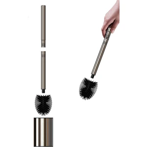 Silikon Tuvalet Fırçası Ve Tutma Fırçalı Tuvalet Fırçası Klozet Fırçası Brosse Toilette (Yurt Dışından)