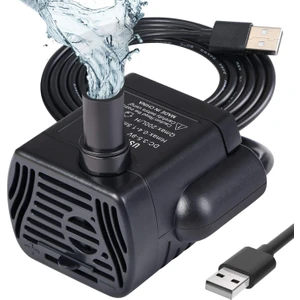 Dalgıç Su Pompası, Akvaryum Pompası Ayarlanabilir 200l/H 3w Ultra Sessiz Catit Usb Pompası Gölet Balık Tankı Çeşmesi Balık Tankı 1.4 M Kablo (Yurt Dışından)