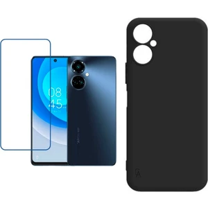 Tecno Camon 19 Neo Uyumlu Kılıf Esnek Silikon Telefon Kılıfı ve Temperli Cam Ekran Koruyucu