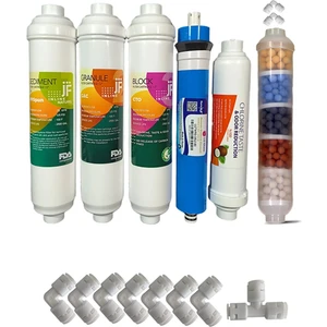 Yaman Group Jammy Filter Marka Inline Kapalı Kasa 6'lı Lg Membranlı Filtre Seti