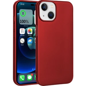 noktaks - Apple iPhone 15 Plus - Kılıf Mat Soft Premier Silikon Kapak - Kırmızı