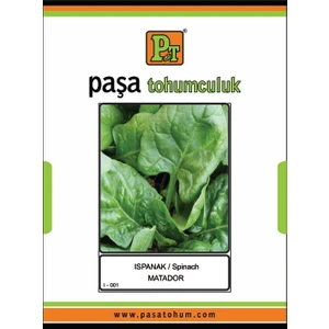 Paşa Tohumculuk Matador Ispanak Tohumu 25 Gr. IM25