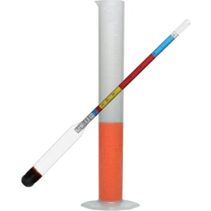 Cam Alkolmetre Renkli - Alkol Ölçer + 250- ml Mezür