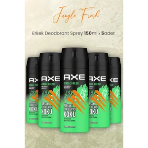 Jungle Fresh Erkek Deodorant Sprey 150 ml x 5 Adet