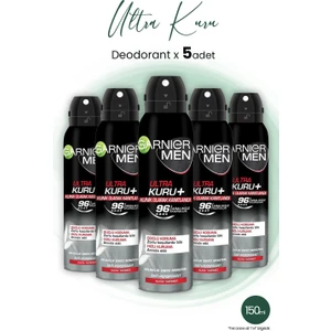 Men 96H Ultra Kuru Erkek Deodorant 150 ml x 5 Adet