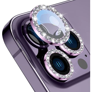 Buff iPhone 14 Pro / 14 Pro Max Diamond Lens Koruyucu Pink