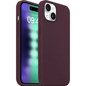 Buff iPhone 15 Plus Rubber Fit Kılıf Wine Red