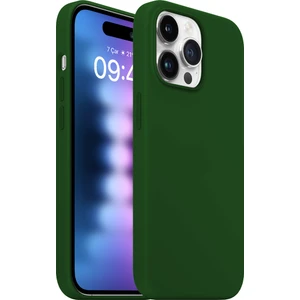 Buff iPhone 15 Pro Max Rubber Fit Kılıf Dark Green