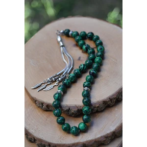 Erkek Tesbih Malakit Malahit Doğal Taş