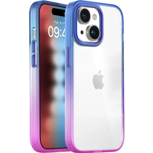 Buff iPhone 15 Air Bumper Rainbow Kılıf Pink Blue