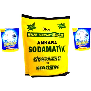 Ankara Sodamatik 3 kg * 1 Adet + Kartül Tül Beyazlatıcı 500 gr * 2 Adet