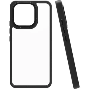 - Xiaomi Mi 13 - Kılıf Arkası Şeffaf Kamera Çevresi Parlak Zıt Renkli Flora Kapak - Siyah - T28343