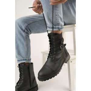 M452 Garantili Kauçuk Sağlam Esnek Kışlık Su ve Soğuk Geçirmez Unisex Bağcıklı ve Fermuarlı Postal Bot