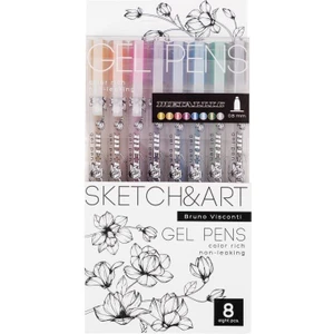 Bruno Visconti Sketch&art "uniwrite Metallic" 0.8mm 8 Renk Jel Kalem