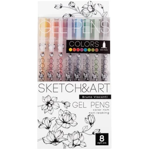 Bruno Visconti Sketch&art "uniwrite Colors" 0.5mm 8 Renk Jel Kalem