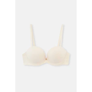 Ekru 1078KC Plumeria Straplez Yarı Dolgulu Sütyen