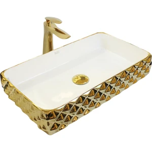 Leonardo Plus White Gold Dikdörtgen Lavabo