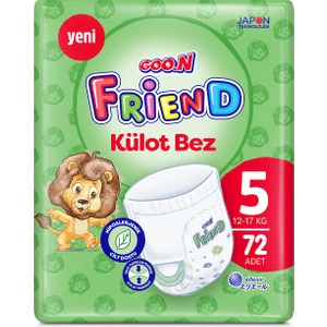 Goo.n friend 5 Numara Külot Bebek Bezi - Cilt Dostu - 72 Adet