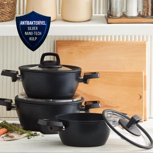 Biodiamond Antibakteriyel Powerful 6 Parça Midi Tencere Seti