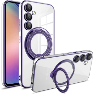 Samsung Galaxy A54 5g Pc+Tpu Rotasyon Kickstand Cover Telefon Kılıfı Magsafe ile Uyumlu (Yurt Dışından)
