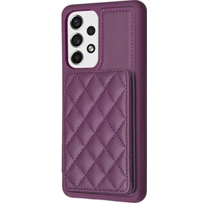 Samsung Galaxy A53 5g Kart Yuvaları Deri Kaplamalı Tpu Kickstand ile Telefon Kılıfı (Yurt Dışından)