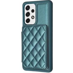 Samsung Galaxy A53 5g Kart Yuvaları Deri Kaplamalı Tpu Kickstand ile Telefon Kılıfı (Yurt Dışından)