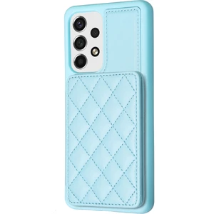 Samsung Galaxy A53 5g Kart Yuvaları Deri Kaplamalı Tpu Kickstand ile Telefon Kılıfı (Yurt Dışından)