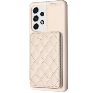 Samsung Galaxy A53 5g Kart Yuvaları Deri Kaplamalı Tpu Kickstand ile Telefon Kılıfı (Yurt Dışından)