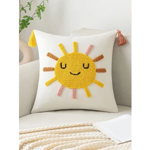 Punch Passion Punch Nakışı ile Işlenmiş Bebek/çocuk Odası Dekoratif Kırlent Kılılıfı (%100 El Işlemesi)