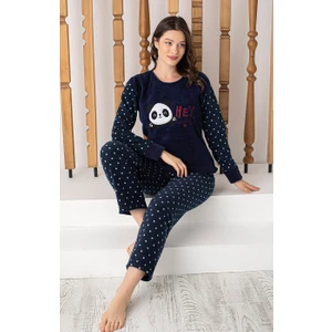 Welsof Desenli Peluş Pijama Takımı