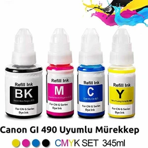 Canon G3416 Mürekkep Seti Muadil (Gı 490)