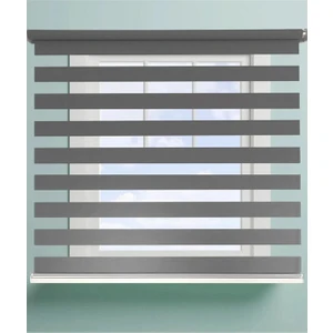 Antrasit Düz Zebra Stor Perde