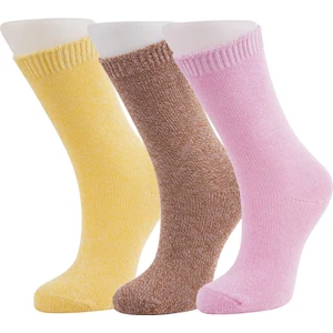 Moyra Socks 3'lü Sweet Baskılı Pamuklu Kışlık Kadın Soket