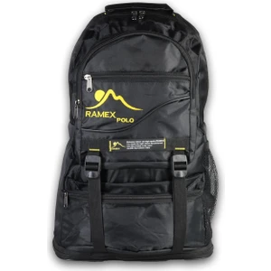 Ortopedik Konfor Modeli Büyük Boy Çok Gözlü Seyahat Spor Dağcı Kamp Bölmeli Outdoor Sırt Çantası Siyah