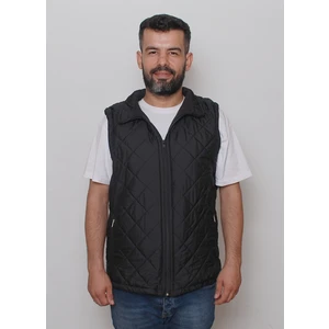 R&B Tasarım Baklava  Desenli Rahat Kalıp  Kapitone Şişme Yelek
