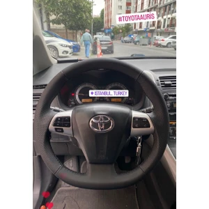 Toyota Corolla -Auris 2012 Uyumlu Spor Bentley Desen Direksiyon Kılıfı