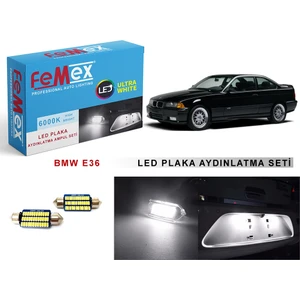 Bmw E36 LED Plaka Aydınlatma Ampul Seti Parlak Beyaz