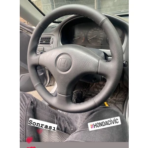 Honda Civic 1998 -Hrv Direksiyon Uyumlu  Spor Desen Direksiyon Kılıfı