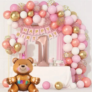 Düvenci Ticaret Lüks Oturan Ayı Balon Zincir Seti