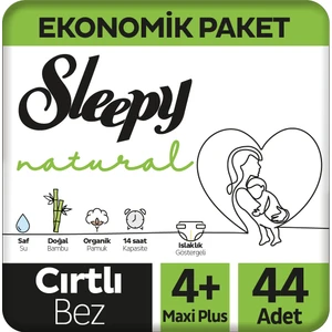 Natural Jumbo Bebek Bezi Maxi Plus 4+ Numara 44 Adet