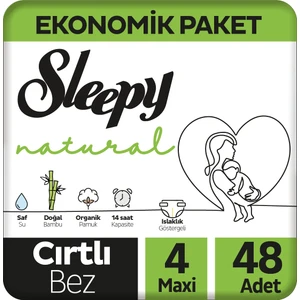 Natural Jumbo Bebek Bezi Maxi 4 Numara 48 Adet