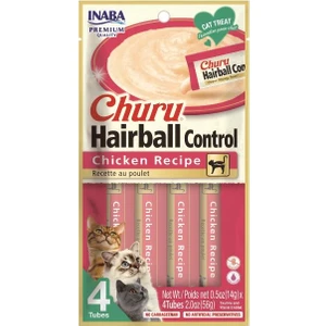 Inaba Churu Tavuklu Hairball Control Kedi Ödül Kreması 4X14 gr