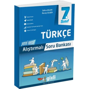 Gizli Yayınları 7. Sınıf Türkçe Alıştırmalı Soru Bankası
