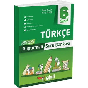 Gizli Yayınları 6. Sınıf Türkçe Alıştırmalı Soru Bankası