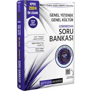 Pegem Akademi Yayıncılık 2024 KPSS Ön Lisans Genel Yetenek Genel Kültür Ezberbozan Soru Bankası