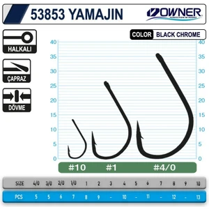 53853 Yamajin With Eye Black Chrome Japon Iğne Balıkmarketim