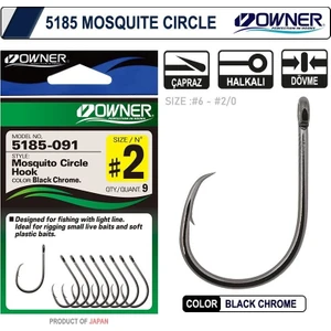 5185 Mosquito Circle Black Chrome Japon Sinek Iğne Balıkmarketim