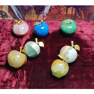 Marble Center Mermer Elma Biblo Süs Eşyası